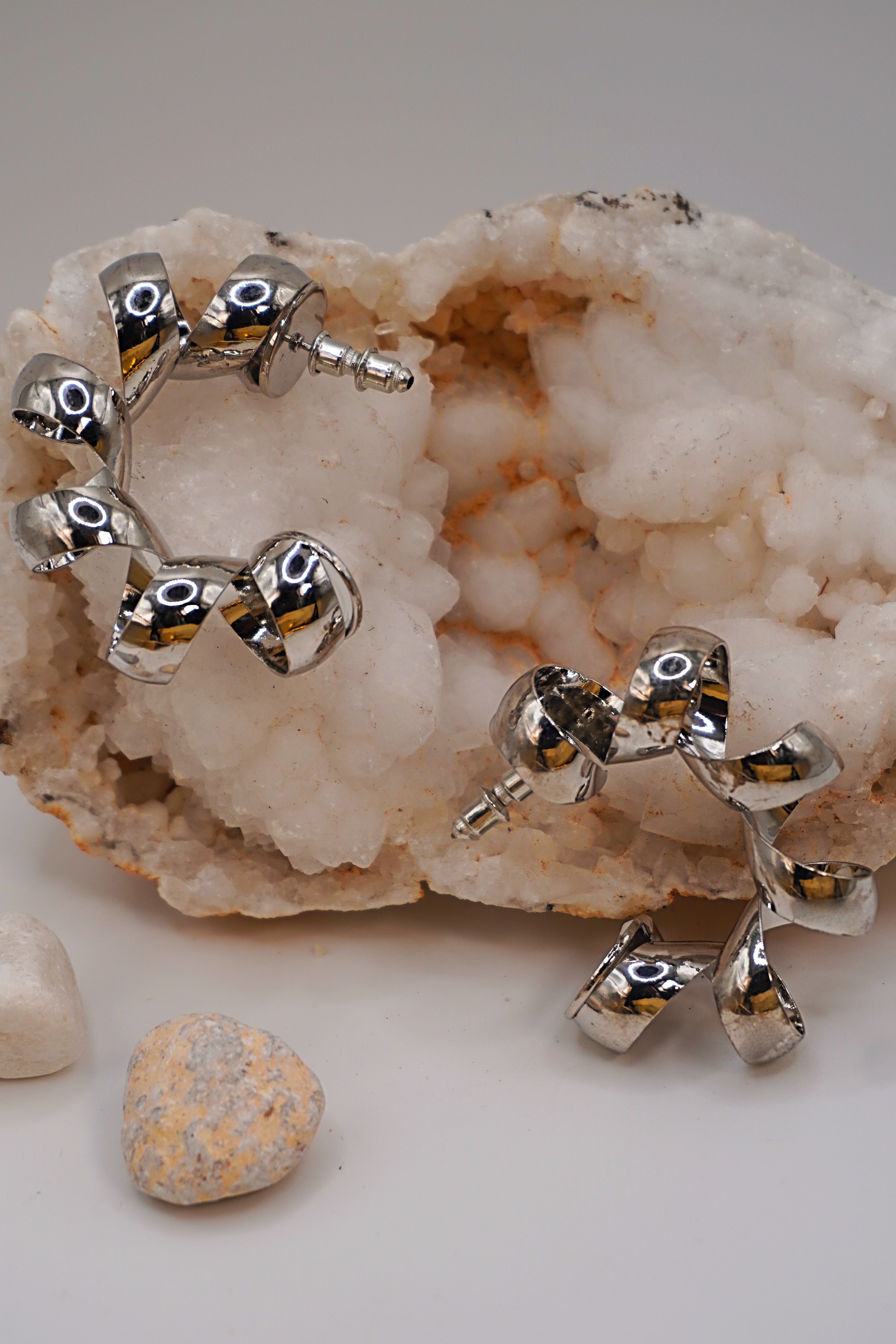 Infinity Spiral Hoops