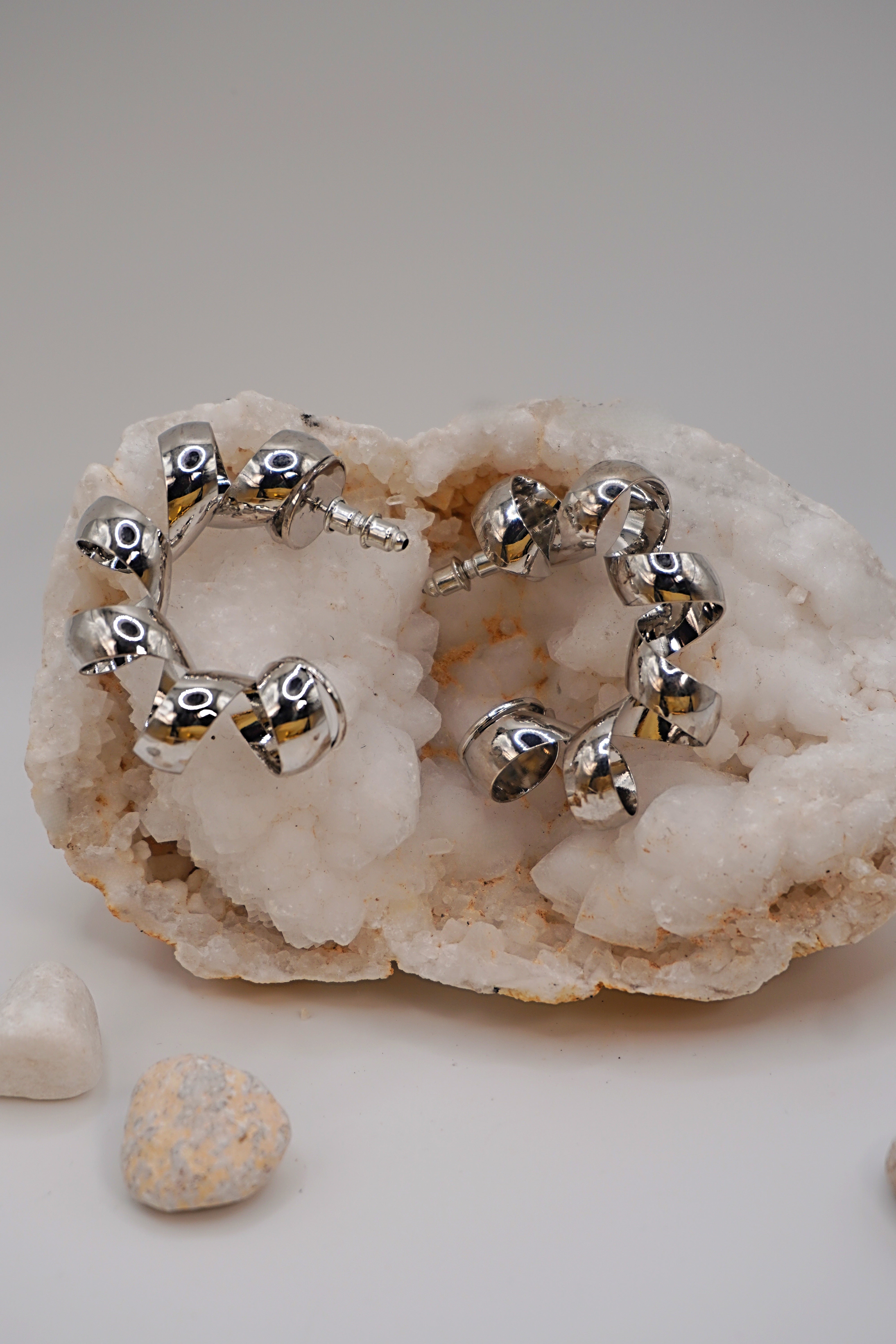 Infinity Spiral Hoops