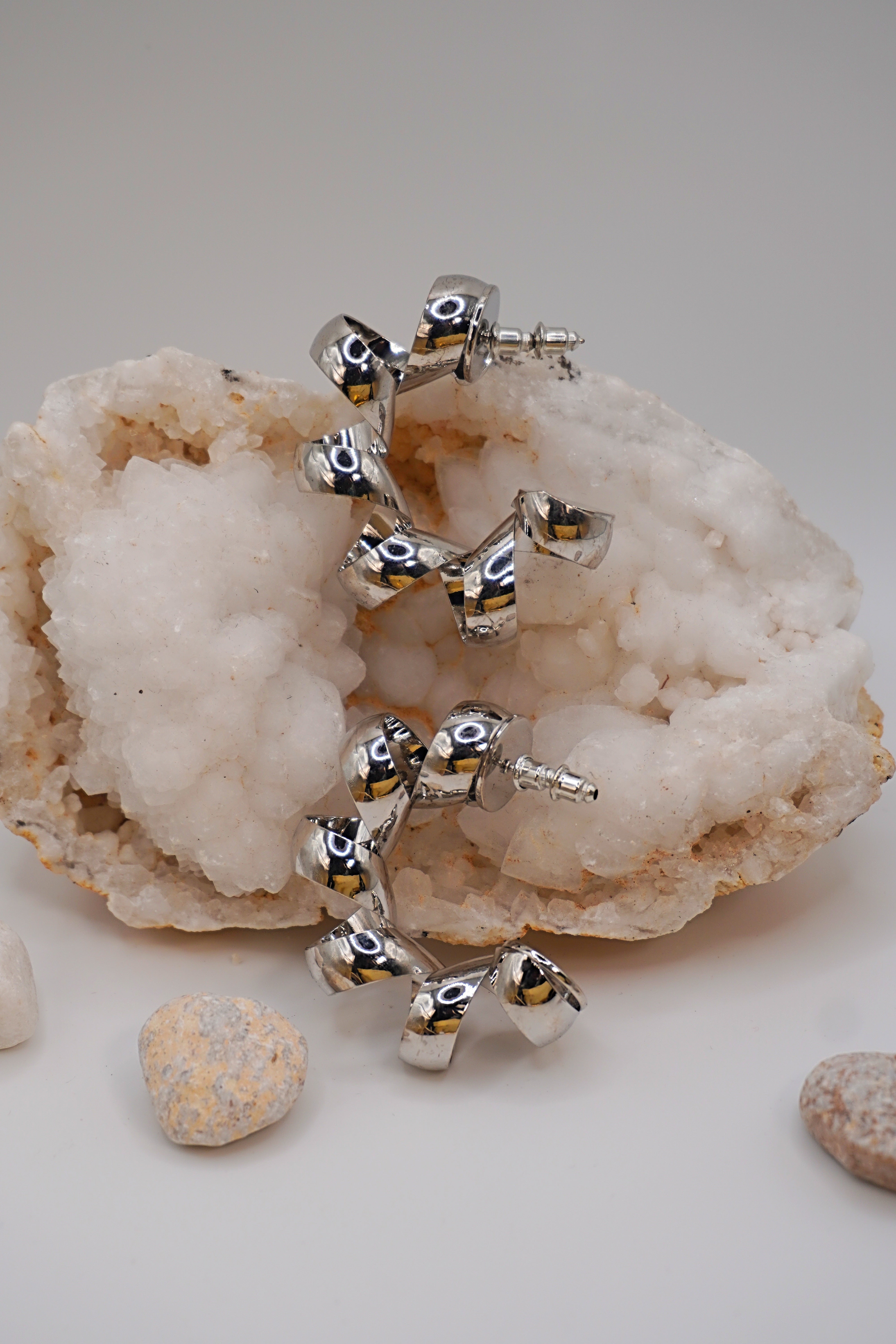 Infinity Spiral Hoops