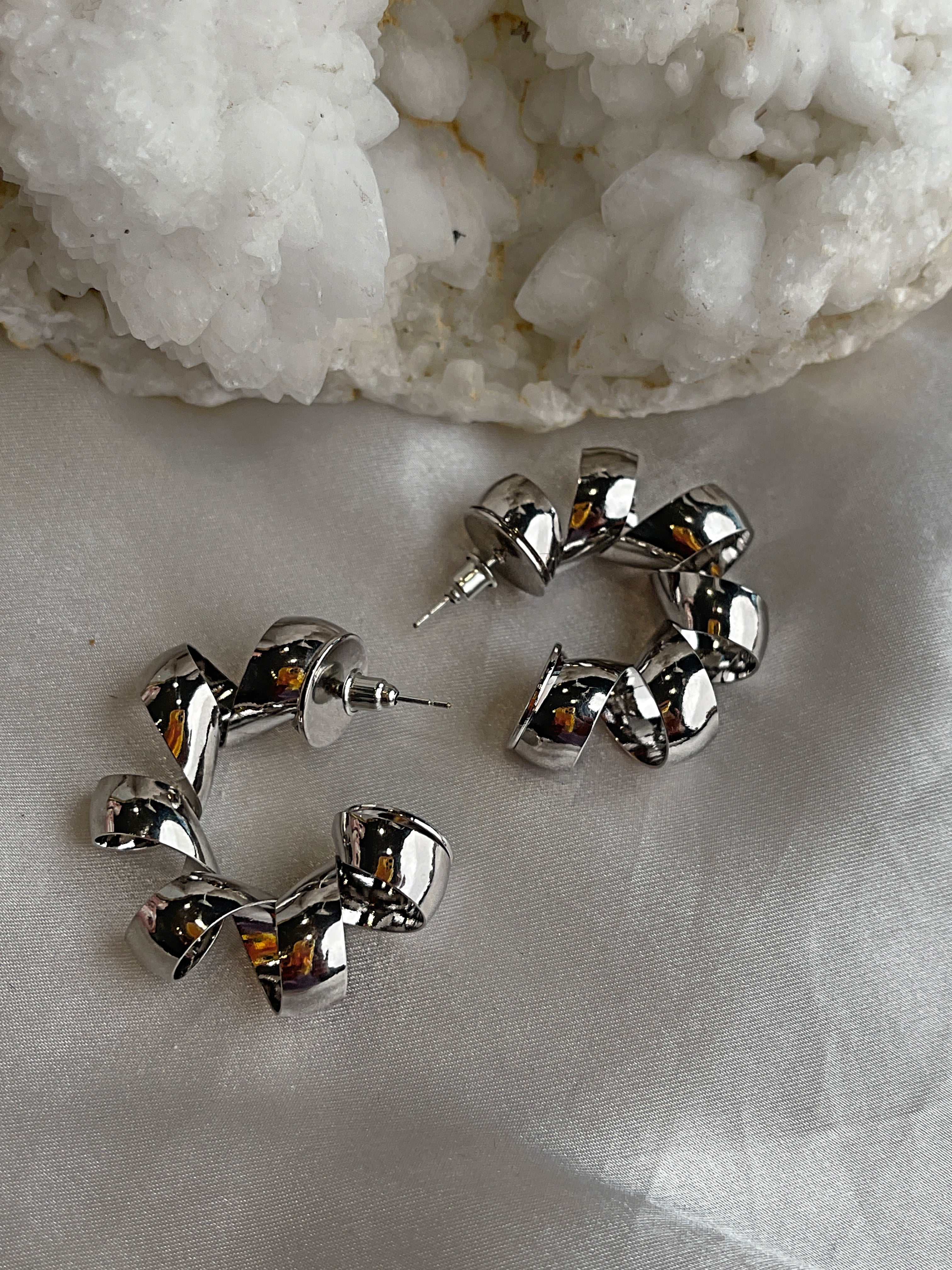 Infinity Spiral Hoops