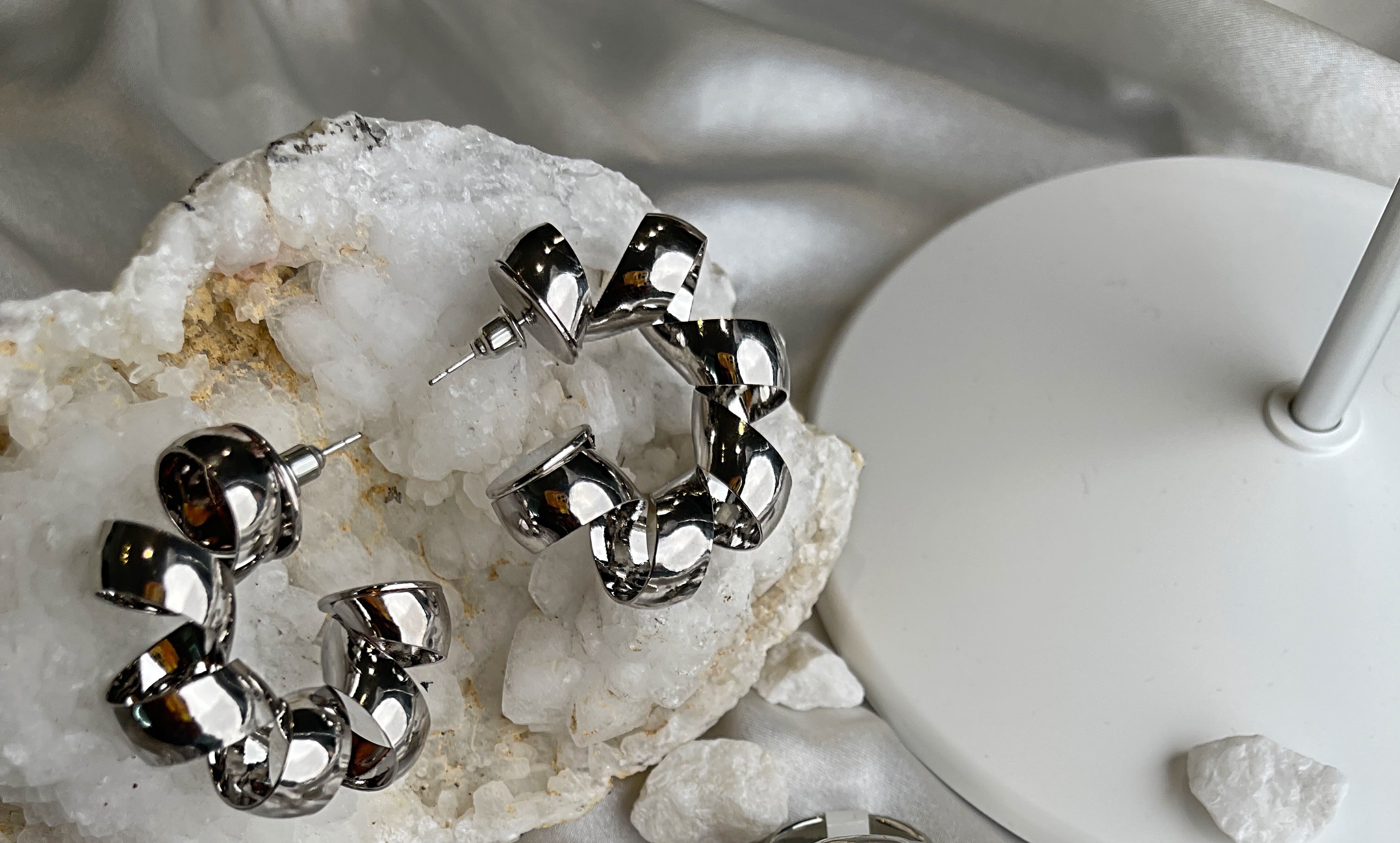 Infinity Spiral Hoops